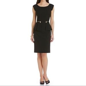 Antonio Melani Black Peplum Dress